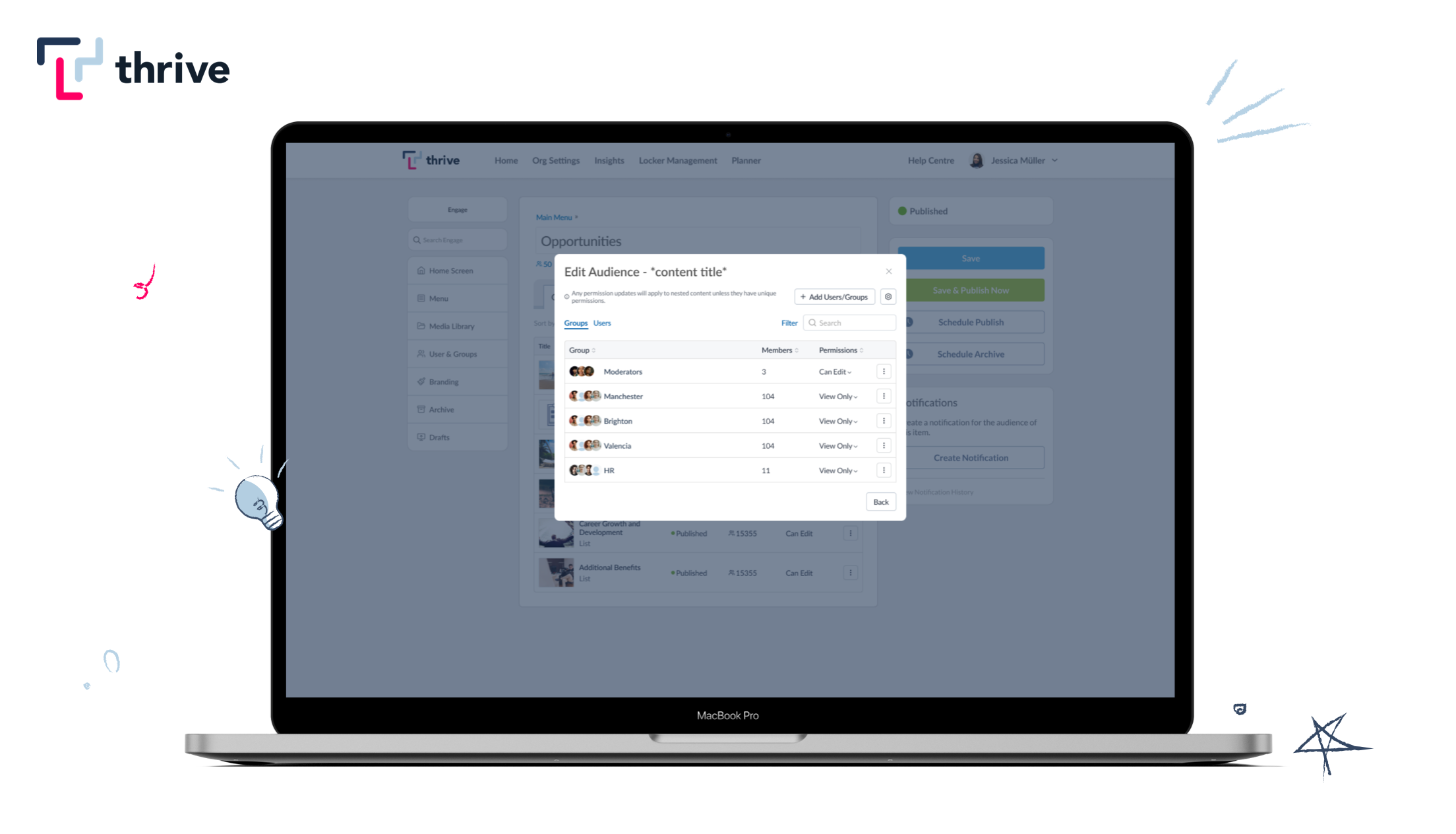 Content Segmentation and Groups