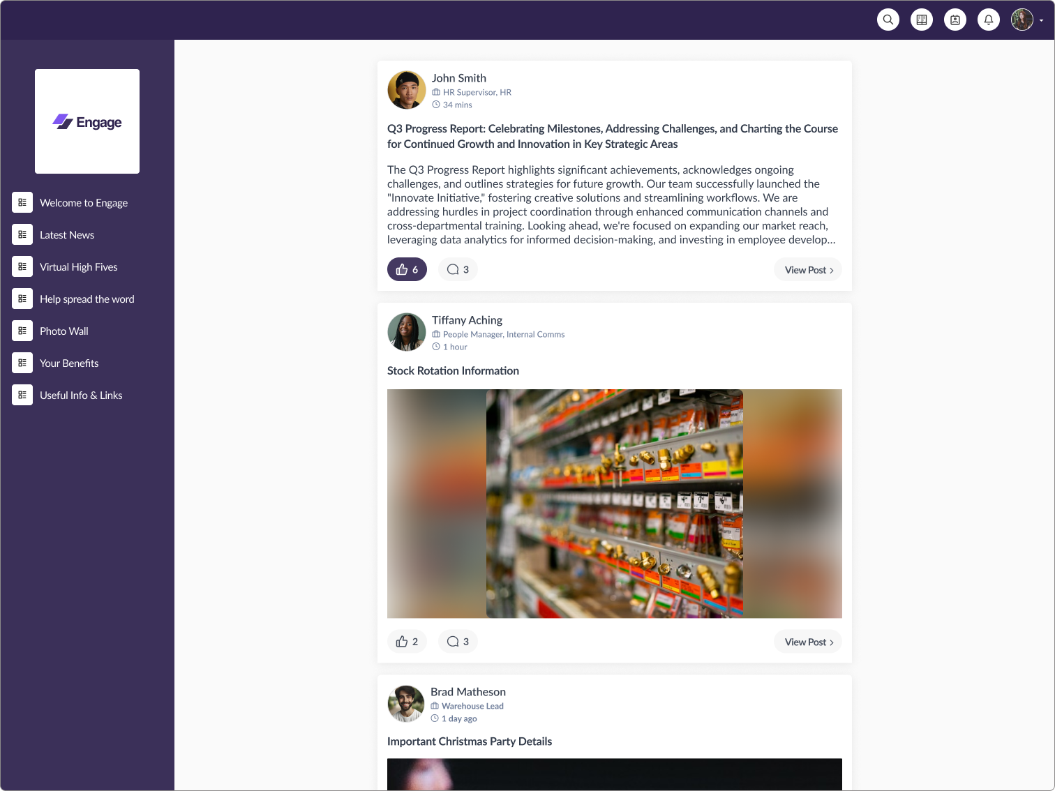 Webapp social list