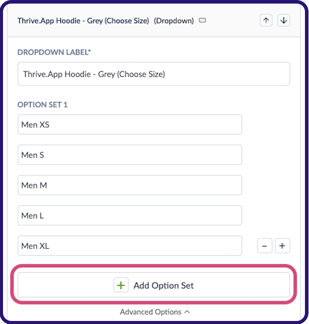 Add Option Set
