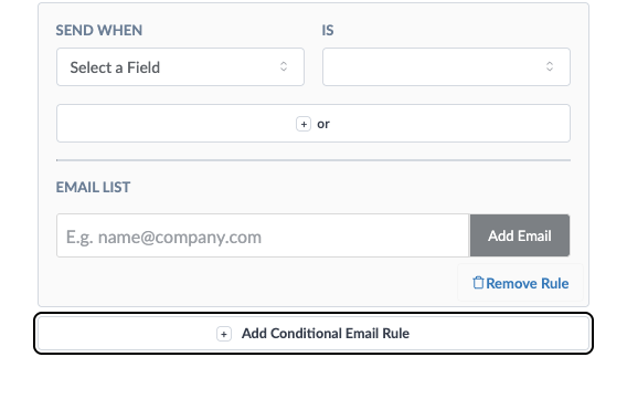Create email rule