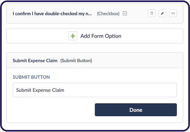 Edit Form Submit Button