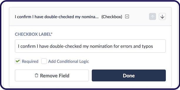 Example of Form Checkbox