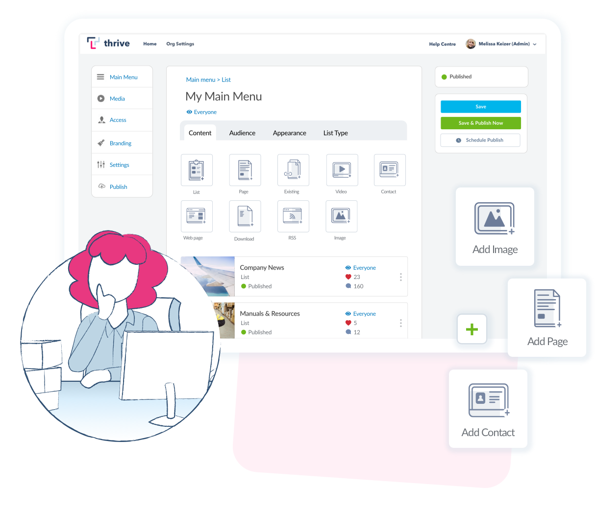 Thrive.App Internal Communications & Employee Engagement Platform