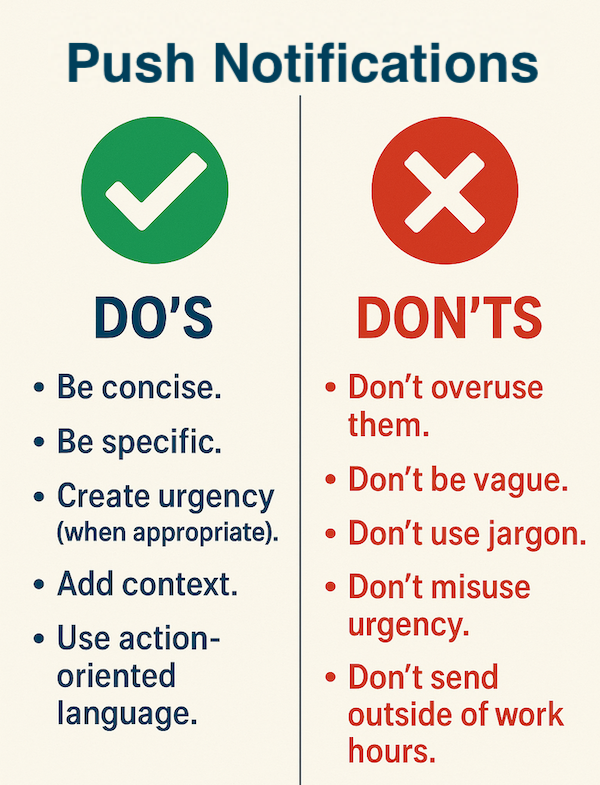 Push Dos and Donts
