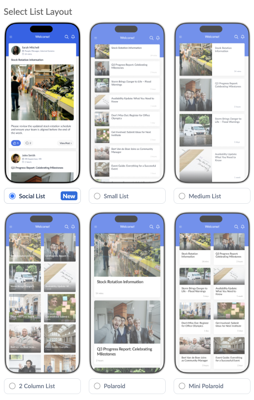 Select list layout1