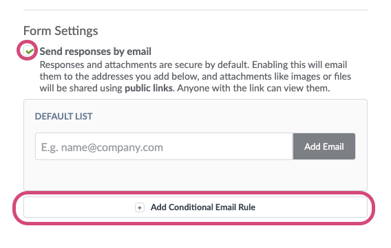 new conditional email rule
